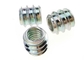 Steel Hardware Nuts Bolts Threaded Insert Nut for Wood Zinc Plated Cylinder Shape